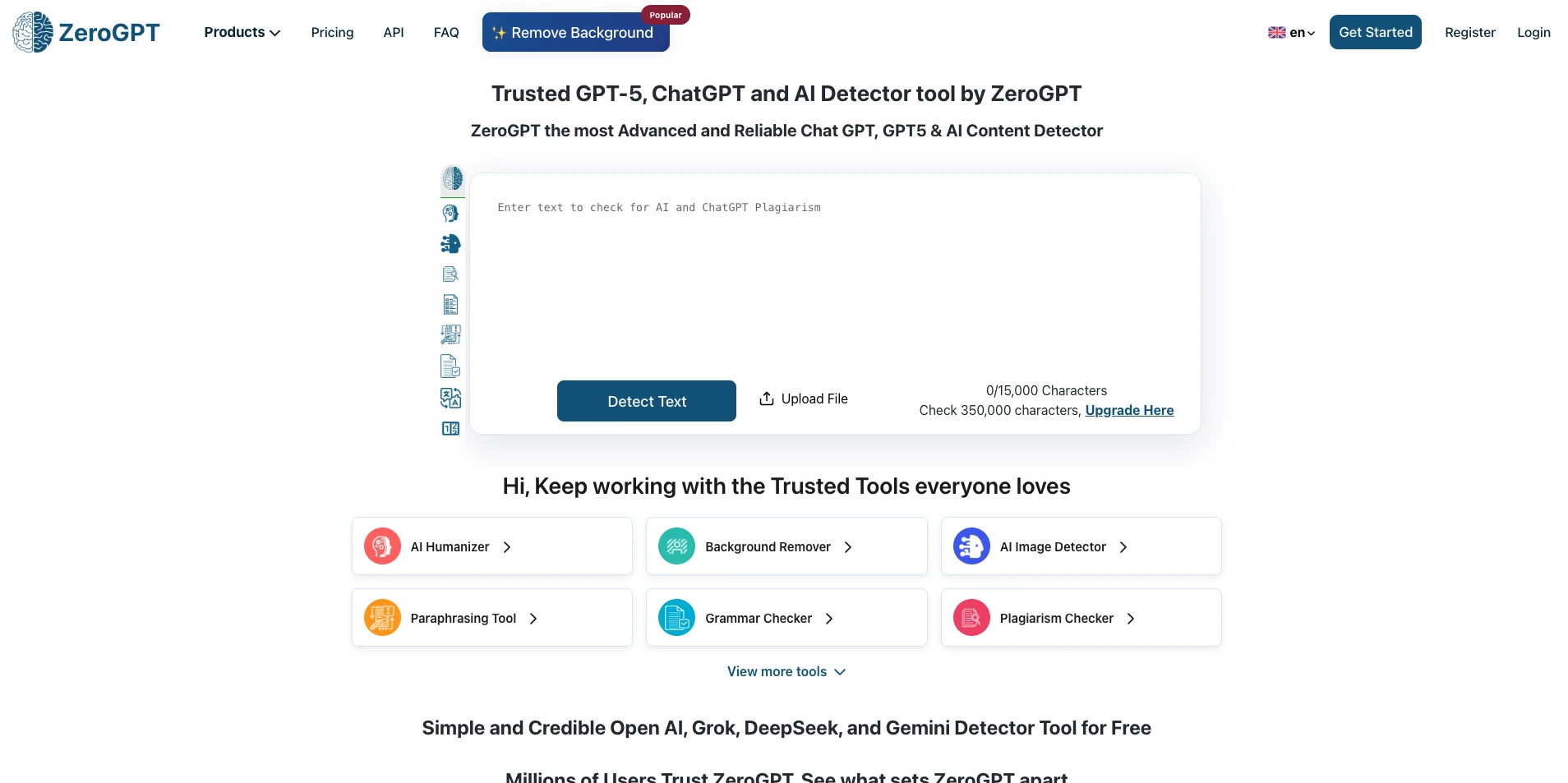ZeroGPT AI detector